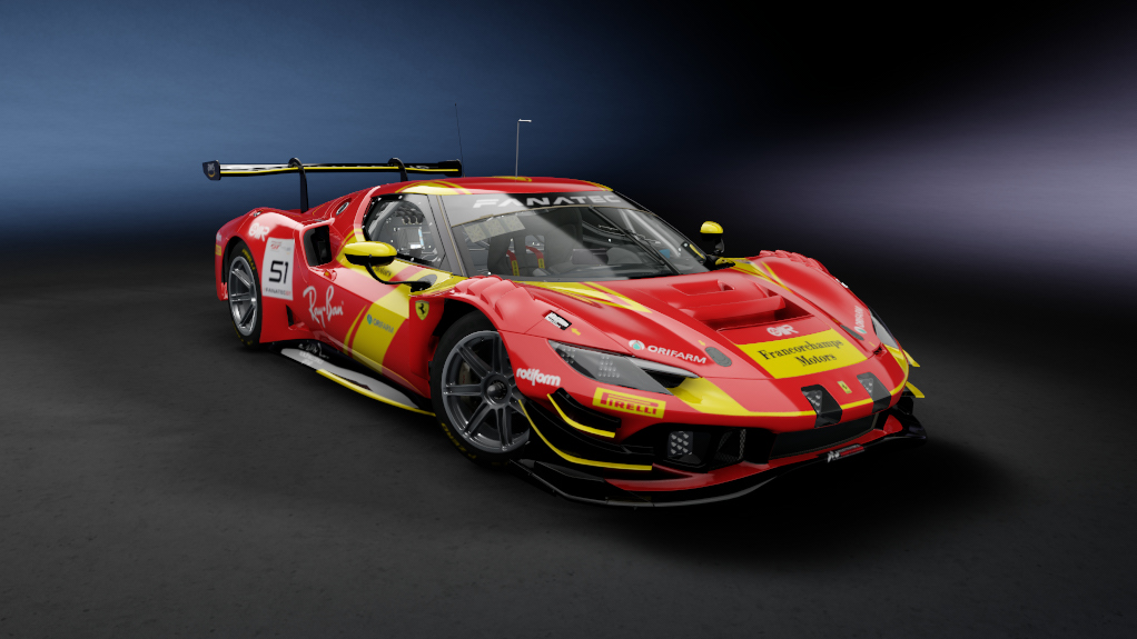 Ferrari 296 DTM 2025, skin 51_GTWC_2023_AF_Corse