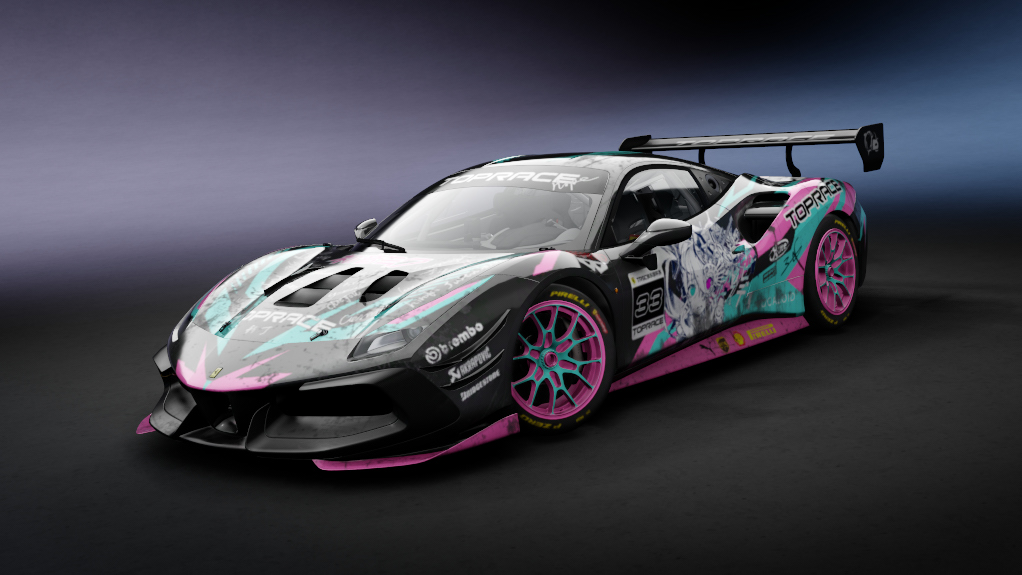 Ferrari 488 EVO Cup TPRS, skin 33_old_miku