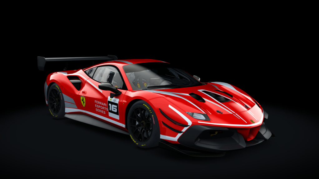Ferrari 488 Challenge Evo, skin 21_16_rosso_scuderia_prologo