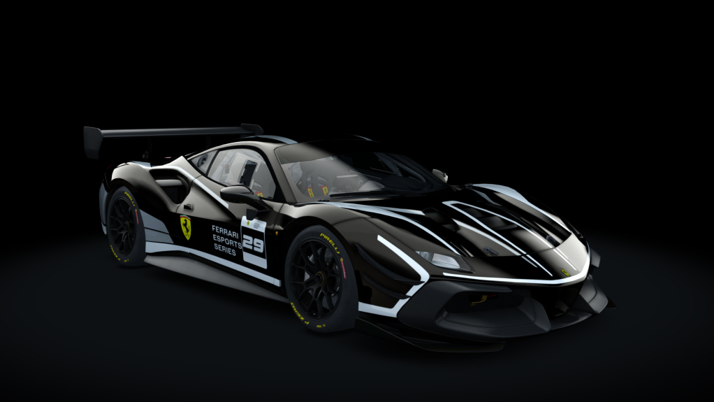 Ferrari 488 Challenge Evo, skin 21_29_nero_prologo