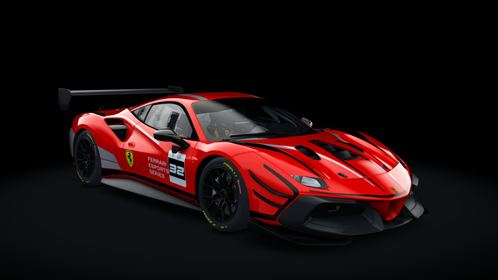 Ferrari 488 Challenge Evo, skin 21_32_rosso_scuderia_prologo