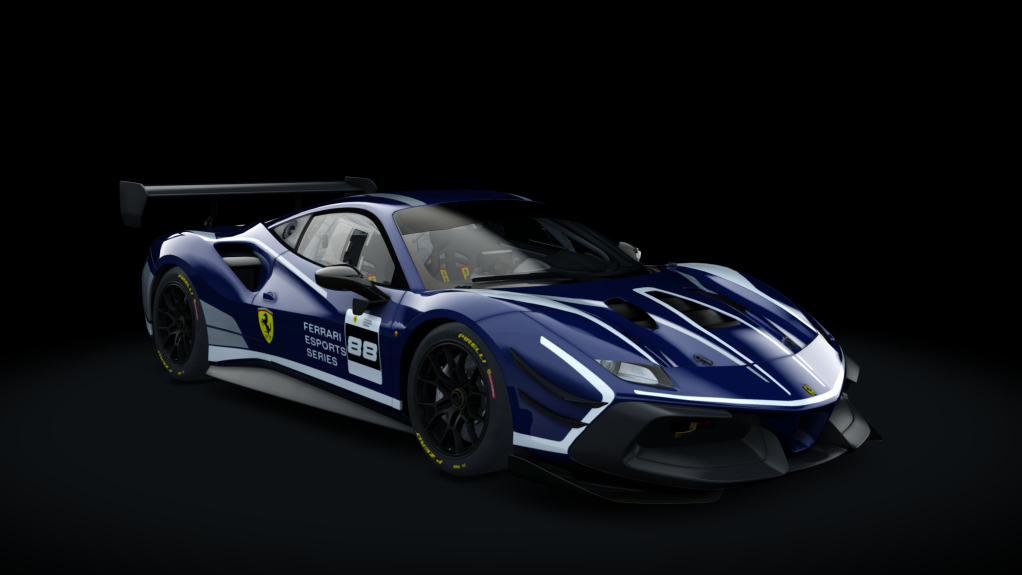 Ferrari 488 Challenge Evo, skin 21_88_blu_prologo