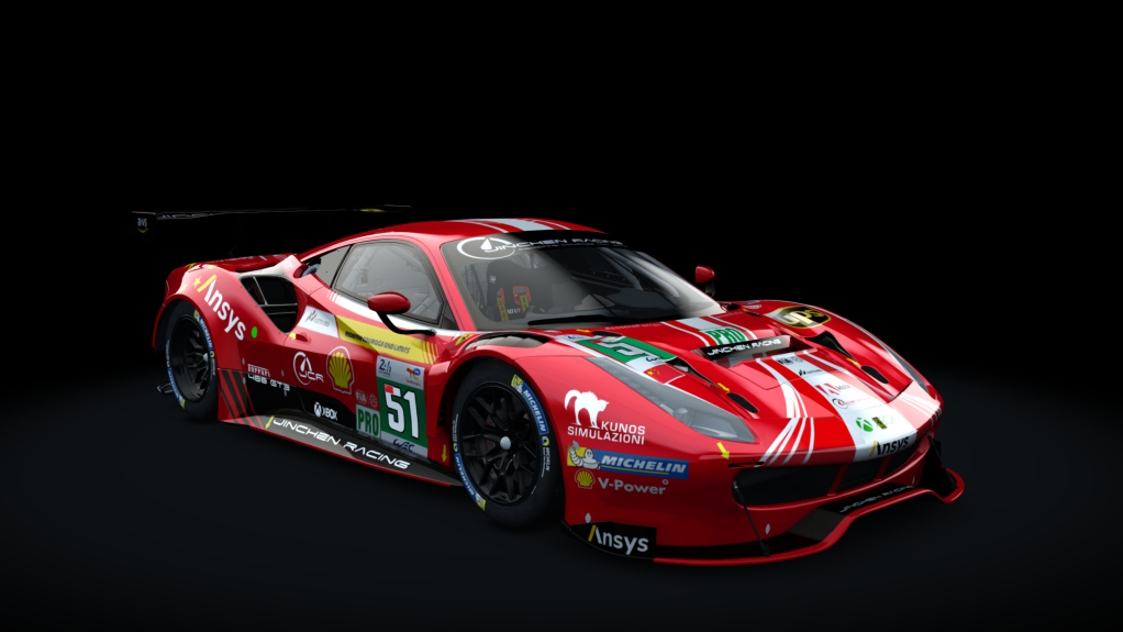 Ferrari 488 GT3, skin 51_JINCHEN