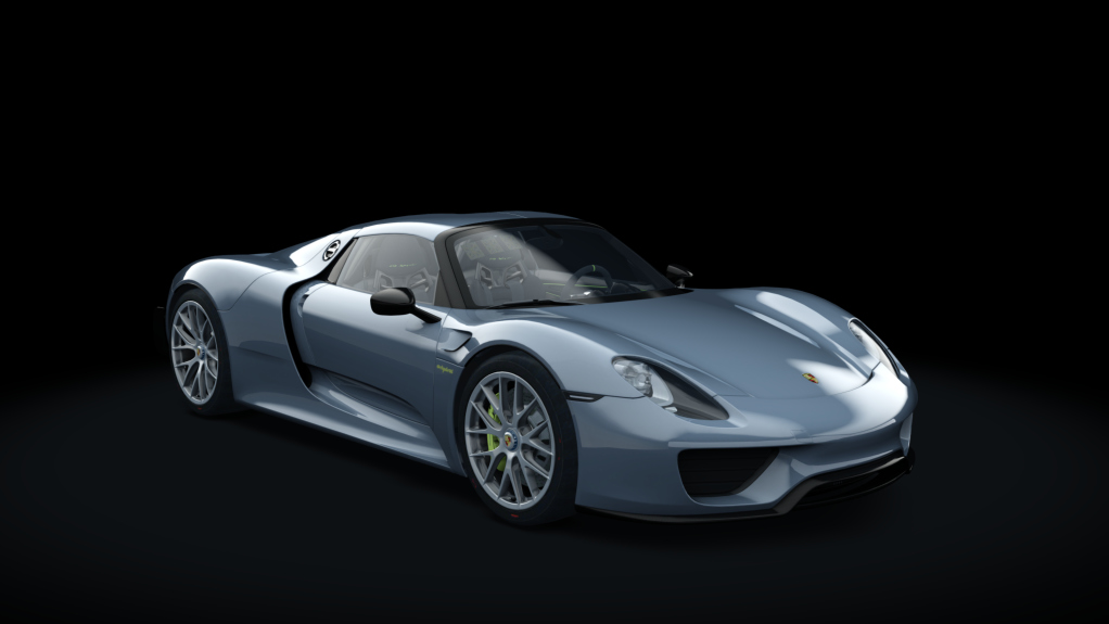 Porsche 918 Spyder RACE, skin 10_liquid_metal_chrome_blue